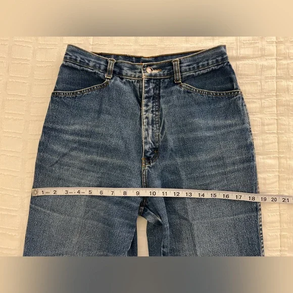 Vintage Foxtail Ultra High Rise 90s Y2K Denim Jeans Made in Hong Kong - Picture 15 of 16